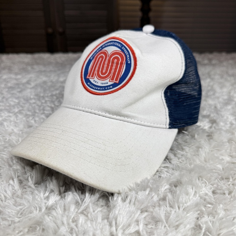 Michigan International Speedway Hat Cap Snap Back NASCAR Racing Trucker Dadcore